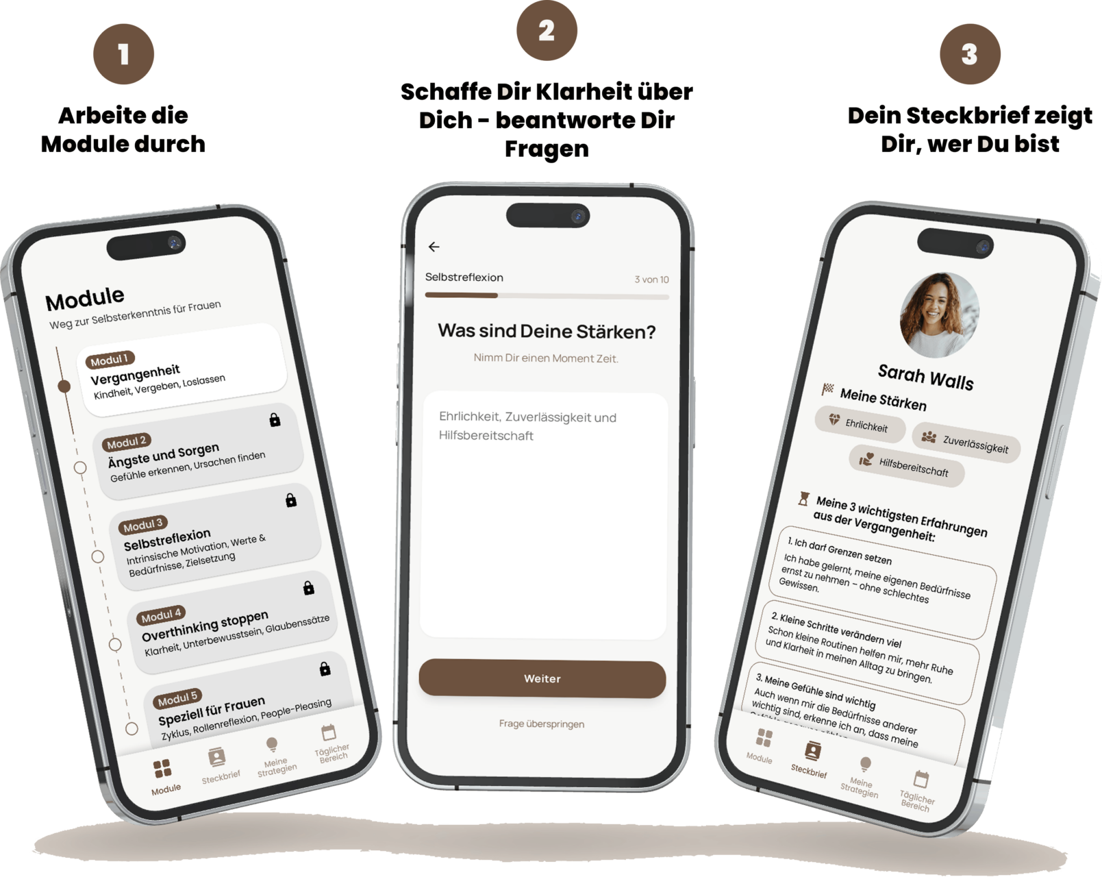 arbeite die module durch